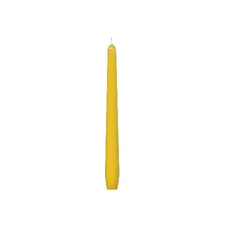 Svíčka kónická 245mm žlutá/10ks 31105