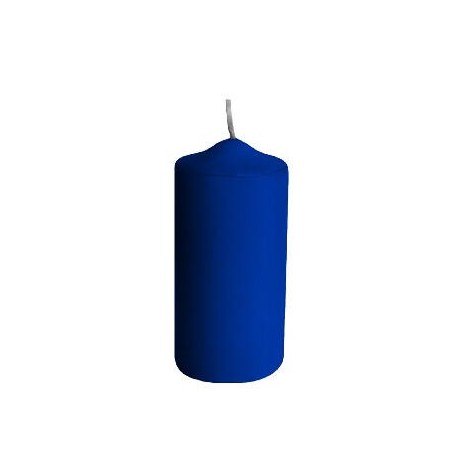 Svíčka válcová 80mm tmavě modrá/4ks 33103