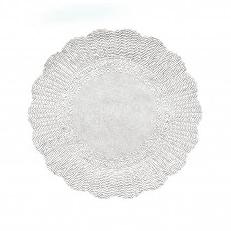 Rozetky papírové bílé 30cm/500ks 72431