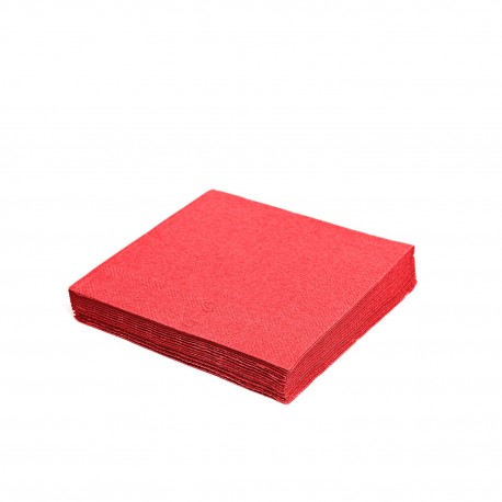 Ubrousky 33x33cm 2-vrstvé červené/50ks 86501