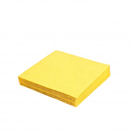 Ubrousky 33x33cm 2-vrstvé žluté/250ks 86905