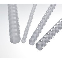 Plastové hřbety A4 pro vazbu 10mm bílé/100ks
