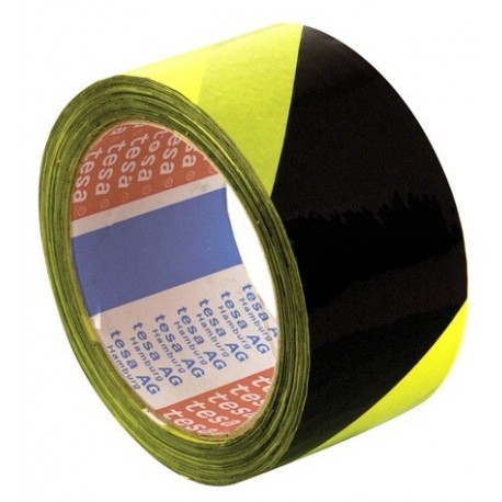 Lepicí páska Tesa 50mm 66m žluto-černá