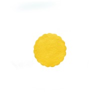 Rozetky Premium 9cm žluté/40ks 89805
