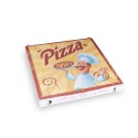 Pizza krabice z vlnité lepenky 29,5x29,5x3cm/100ks 71930