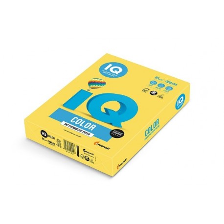 Barevný papír IQ Color č.39 A4 160g kanárkově žlutá