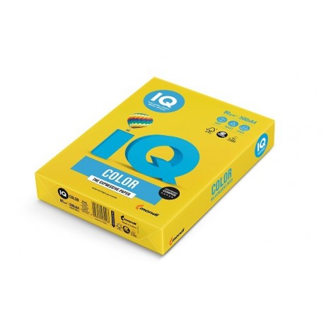 Barevný papír IQ Color č.50 A4 160g žlutá