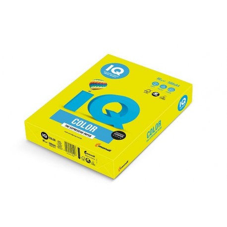Barevný papír IQ Color  A3 80g neonově žlutá