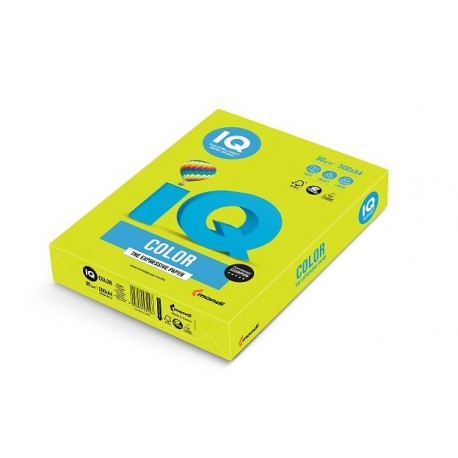Barevný papír IQ Color A4 80g neonová zelená
