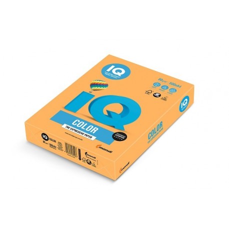 Barevný papír IQ Color A4 80g neonová oranžová