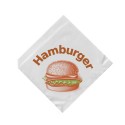 Papírové sáčky "L" na hamburger 16x16cm bílé/500ks 71540