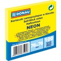 Samolepicí bloček Donau 76x76mm 100 listů neonový žlutý