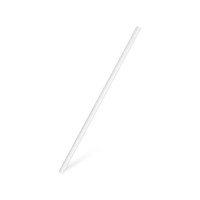 Papírové slámky bílé 20cm/25ks 40802