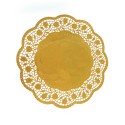 Dekorační krajky kulaté zlaté 30cm 4ks 65460
