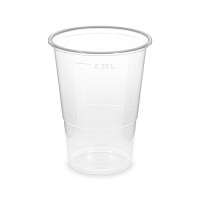 Kelímek průhledný PP 0,25 litru/50ks 76325