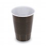 Kávový kelímek hnědý PP 180ml/15ks 65301
