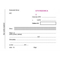 Stvrzenka A6 číslovaná 1+2 NCR