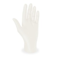 Latexové rukavice nepudrované "S" bílé/100ks 68105