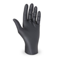 Nitrilové rukavice černé "XL" nepudrované/100ks 68193