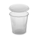 Miska kulatá průhledná 500ml + víčko/250ks PP517