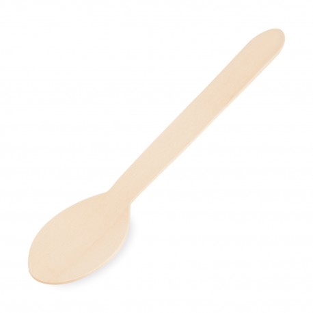 Dřevěná lžíce 16cm/10ks 40056