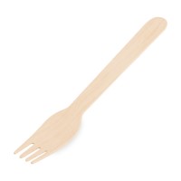 Dřevěná vidlička 16cm/10ks 40057