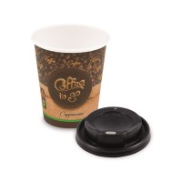 Papírový kelímek "Coffee to go" 280ml ø 80mm včetně víčka/10ks 82228