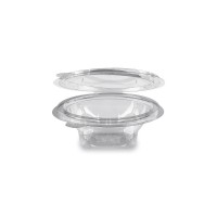 Miska s víčkem kulatá rPET 150ml/50ks 77901