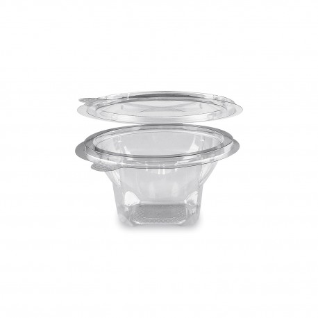Miska s víčkem kulatá rPET 150ml/50ks 77901