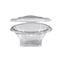 Miska s víčkem kulatá rPET 500ml/50ks 77905