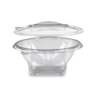 Miska s víčkem kulatá rPET 750ml/50ks 77907