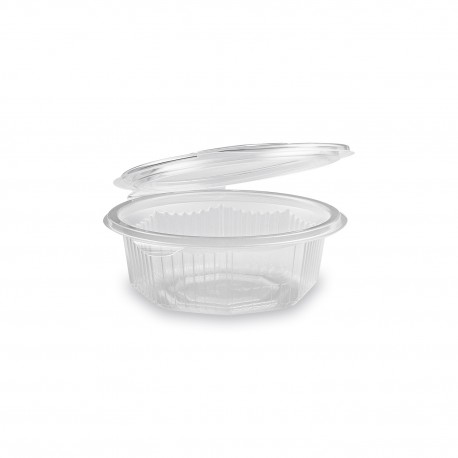 Osmiboká miska s víčkem 375ml/50ks PP803